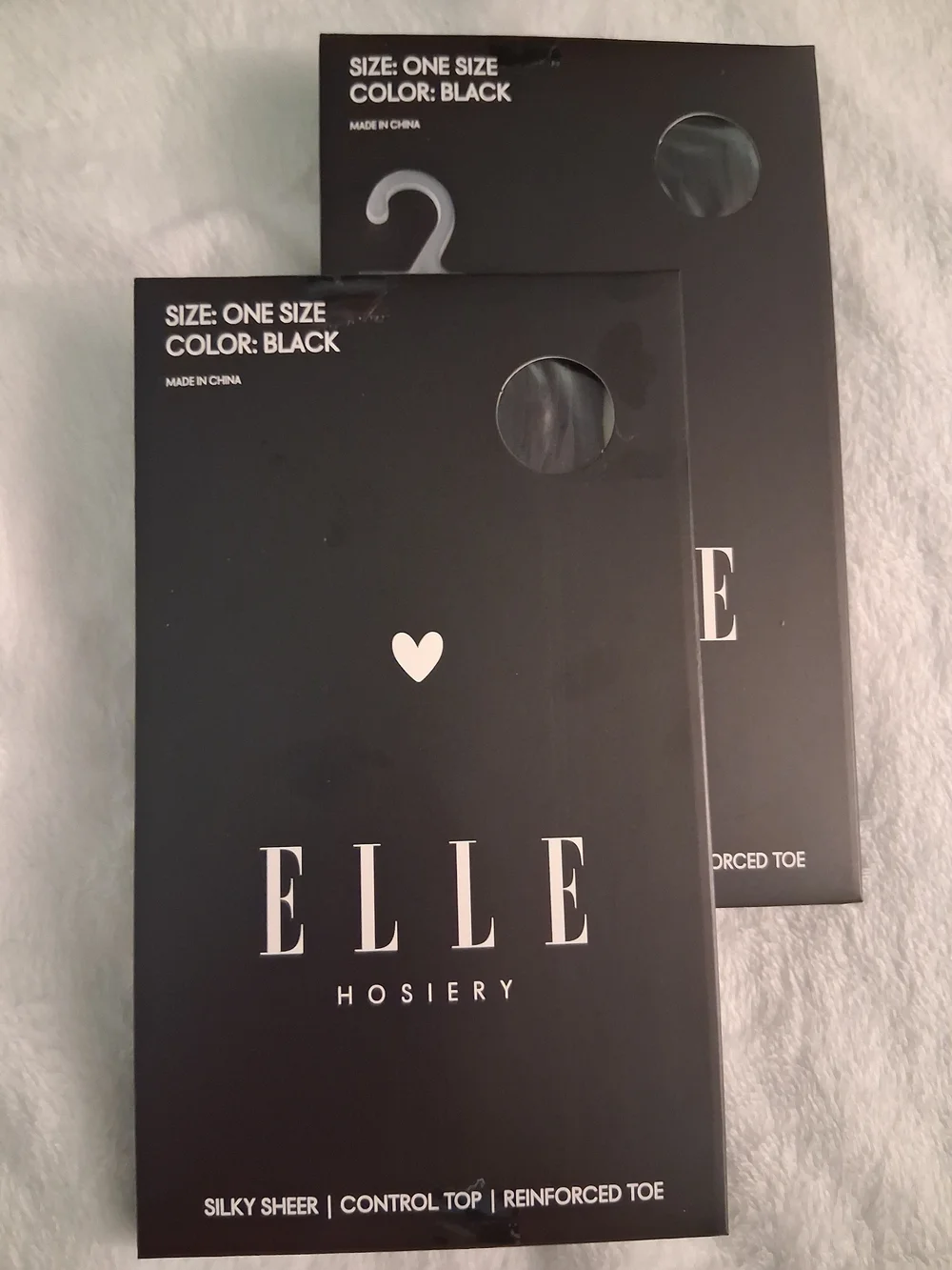 Elle black hosiery